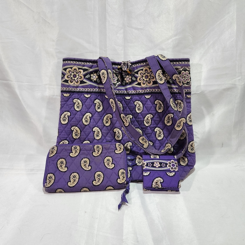 Vera Bradley Expired Pattern Simply Violet 3 Piece Set